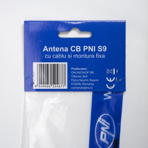Antena CB PNI S9 cu fluture lungime spic 120 cm cu cablu RG58 de 4m - Img 4