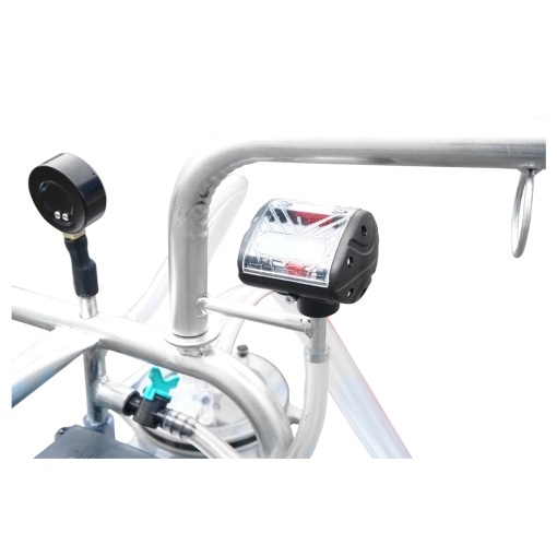 Aparat de muls vaci cu grup colector 160cc, sasiu galvanizat, bidon aluminiu 30L, 1 post Breckner Germany - Img 9