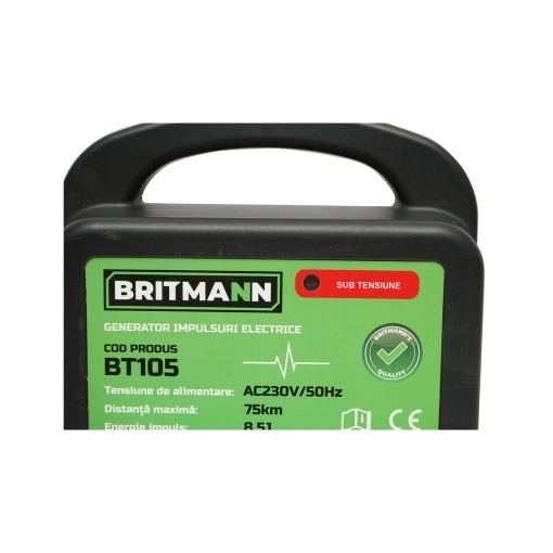 Aparat generator de impulsuri AC230V/50Hz 8.5 Joule 75km pentru gard electric BRITMANN - Img 5