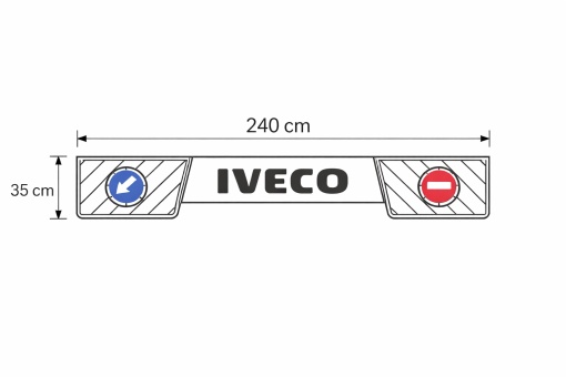 Aparatoare noroi spate remorca IVECO 240x35CM - Img 2