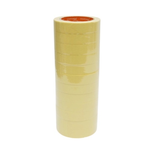 Banda adeziva mascare uz general 24mm x 36m din hartie galbena HighPower - Img 7