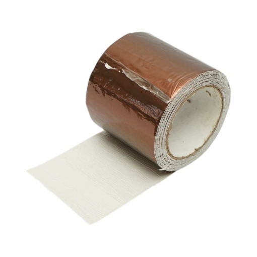Banda butilica hidroizolanta autoadeziva 100mm x 5m cu folie de aluminiu maro RAL8003 Breckner Germany - Img 8