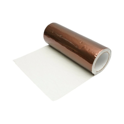 Banda butilica hidroizolanta autoadeziva 300mm x 5m cu folie de aluminiu maro RAL8003 Breckner Germany - Img 6