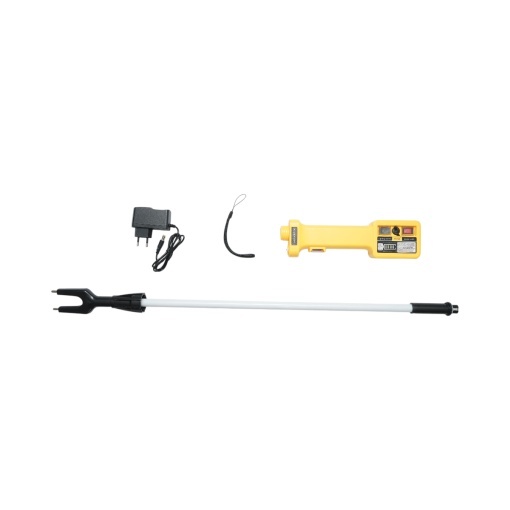 Baston electric animale profesional 1100V cu acumulator 8.4V, 2200mAh, lanterna LED, indicator baterie, tija 80cm - Img 2