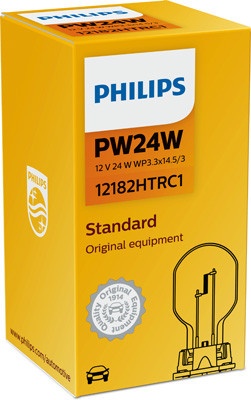 Bec , PW24W 12V 24W, WP3,3X14,5/3 , PHILIPS - Img 2