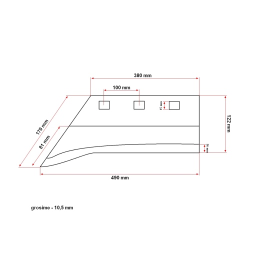 Brazdar plug cu cioc tip PP4 sormaitat model Ucraina - Img 4