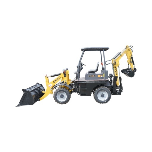 Buldoexcavator articulat compact 2.5T, motor diesel 52CP, adancime sapare 1600mm, cupa frontala si brat excavare spate THOR - Img 2