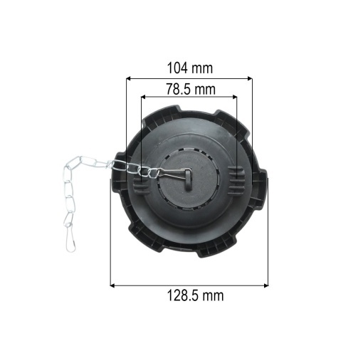 Buson rezervor combustibil cu 2 chei Renault, Volvo 78.5mm cod OEM 20392751 - Img 5