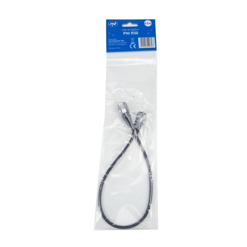 Cablu de legatura PNI R50 cu mufe PL259 lungime 50cm - Img 3