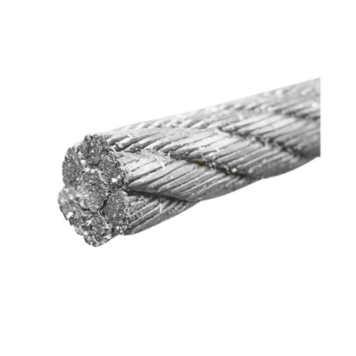 Cablu troliu otel 6x25 fi 11mm cu inima metalica 500m/rola batut 0,7kg/1m - Img 3