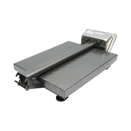 Cantar electronic de podea 350kg tip platforma 500x400mm cu brat pliabil, afisaj LCD Breckner Germany - Img 5