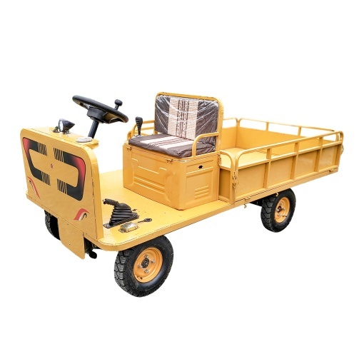 Carucior platforma electrica transport marfa cu bancheta 800W, 48V, 2.5x1.25m sarcina maxima 800Kg THOR - Img 2