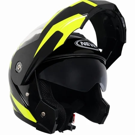 Casca Flip-up TECH L (negru+verde) - Img 2