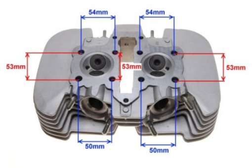 Chiulasa ATV Jialing 250cc (2 pistoane) - Img 4