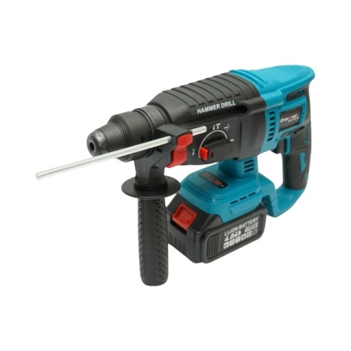 Ciocan rotopercutor 2.5J cu 2 acumulatori 21V, 4Ah Li-ion, brushless, SDS-Plus, 4 functii, frecventa 0-4550 lovituri /min Breckner Germany - Img 6