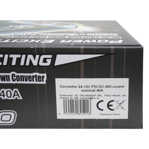 Convertor 24-12V PNI DC-400 curent nominal 40A - Img 5