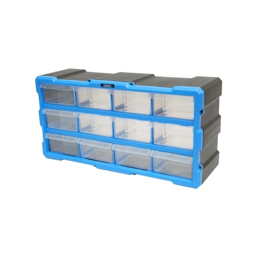 Cutie depozitare albastra din plastic modulara, 12 sertare 497x157x250mm Breckner Germany - Img 2