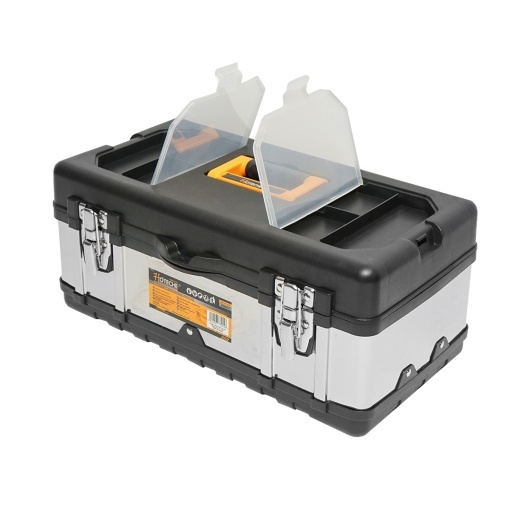Cutie pentru scule din inox cu capac din plastic 450x250x195mm Hoteche - Img 3