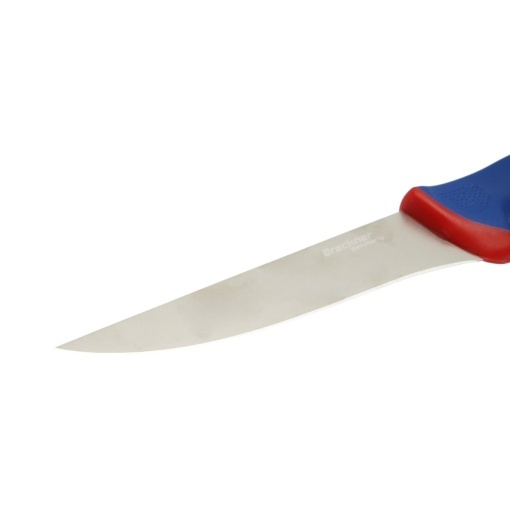 Cutit dezosat profesional 15cm, lama otel 5Cr15MoV, maner Nylon albastru-rosu Breckner Germany - Img 6