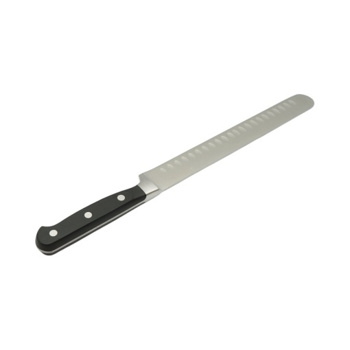 Cutit feliat profesional 25cm, lama alveolata otel 5Cr15MoV, maner ABS negru Breckner Germany - Img 5