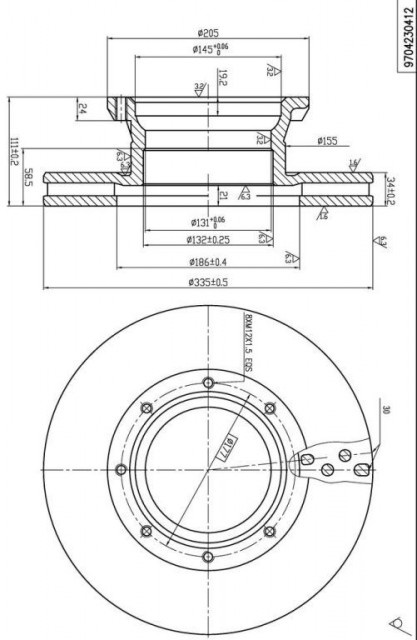 Disc frana MB ATEGO - Img 3