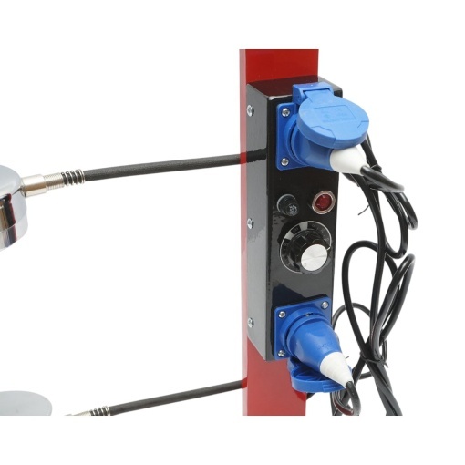Dispozitiv electric vulcanizare anvelope la cald 2x500W, 220V, 7 adaptoare aluminiu, temperatura reglabila 0-180°C THOR - Img 6