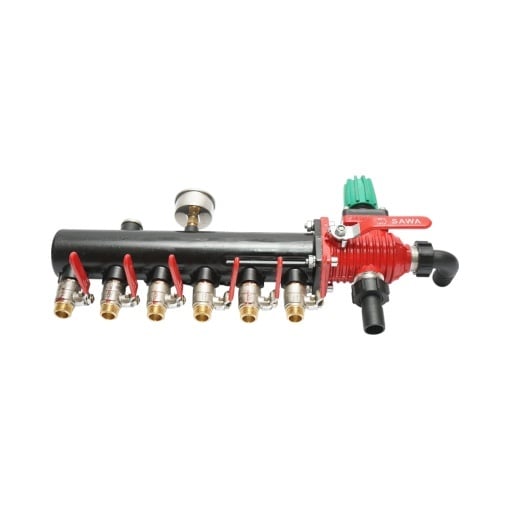 Distribuitor erbicidator metalic cu 6 cai, manometru cu glicerina 25 bar - Img 5