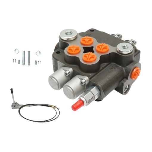 Distribuitor hidraulic cu 2 manete, lungime cablu 2m, presiune 250 bar, debit 80L/min Breckner Germany - Img 3