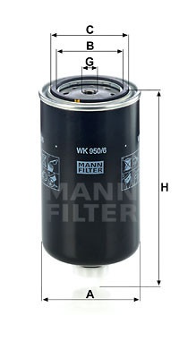 Filtru combustibil WK 950/6 - Img 3