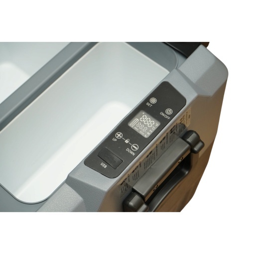 Frigider auto 45L cu compresor 12V-24V-220V, 60W, afisaj LCD, zona dubla de racire, USB 630x390x490mm - Img 11