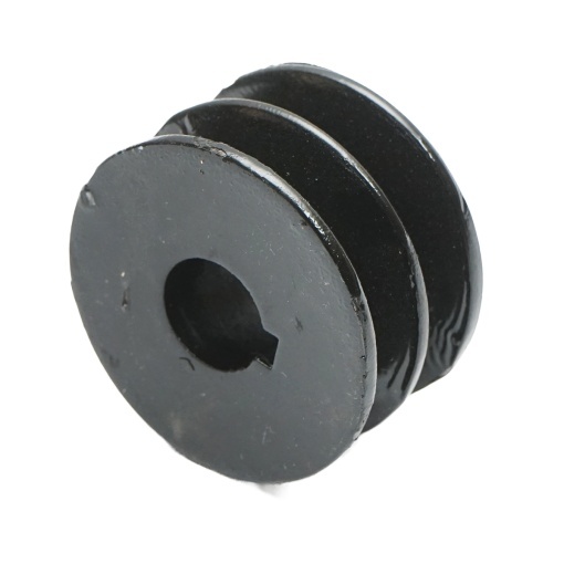 Fulie 2 caneluri 58x32mm pentru ax cu pana 19mm - Img 3