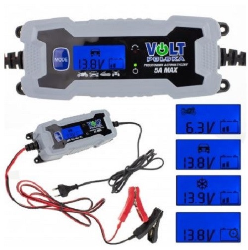 Incarcator acumulatori 6-12V, 5A LCD
