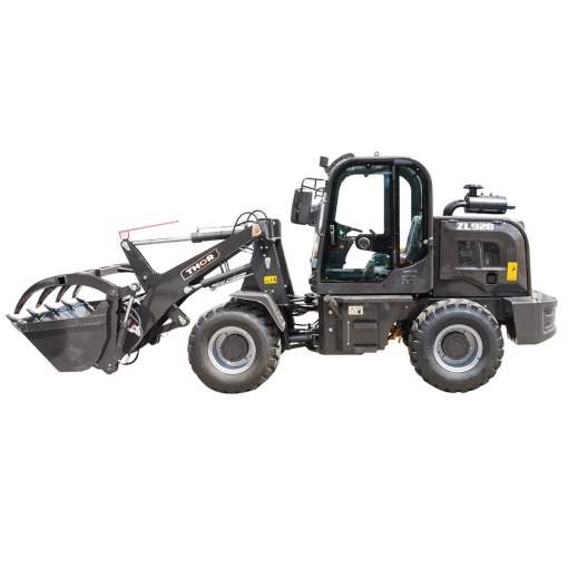 Incarcator frontal articulat WOLA 1T, 4x4, motor diesel 57CP, cupa cu gheara 0.8 m³ THOR - Img 2