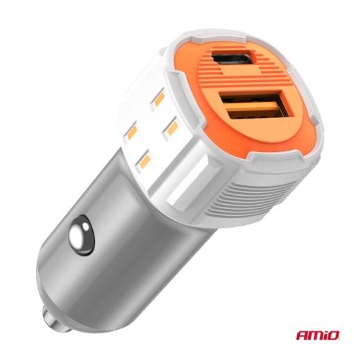 Incarcator USB-A + USB-C 38W 12/24V AMIO - Img 3