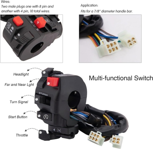 Instalatie electrica scuter GY6 50cc (9 in 1) - Img 2