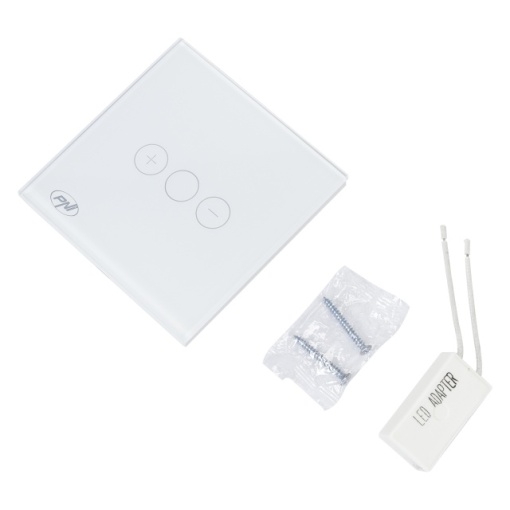 Intrerupator simplu cu touch si dimmer PNI SafeHome DIM101, 1X700W, Live Wire, fara nul, sticla dimabil - Img 4