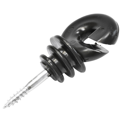 Izolator inelar compact negru fi 5.9mm 89x40mm gard electric Thor - Img 3