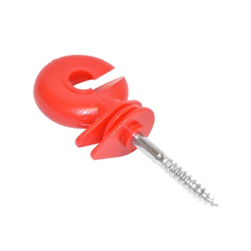 Izolator inelar premium rosu 91x35mm pentru gard electric Breckner Germany - Img 2