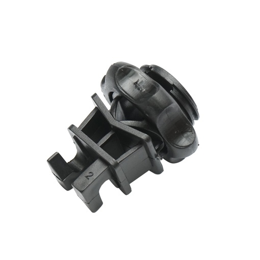 Izolator prindere cu filet negru pentru stalp metalic gard electric Breckner Germany - Img 5