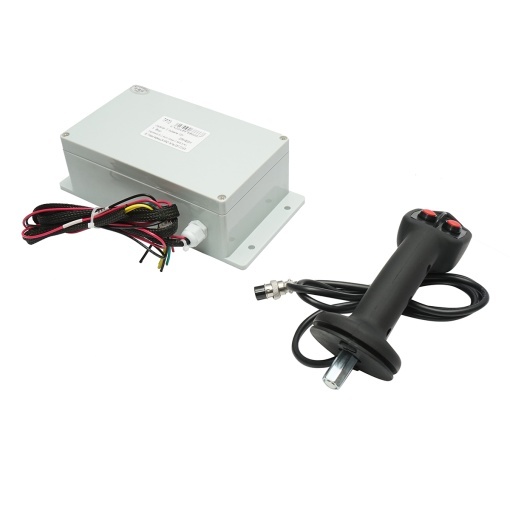 Joystick electric 2 butoane cu modul de comanda 12V - Img 3