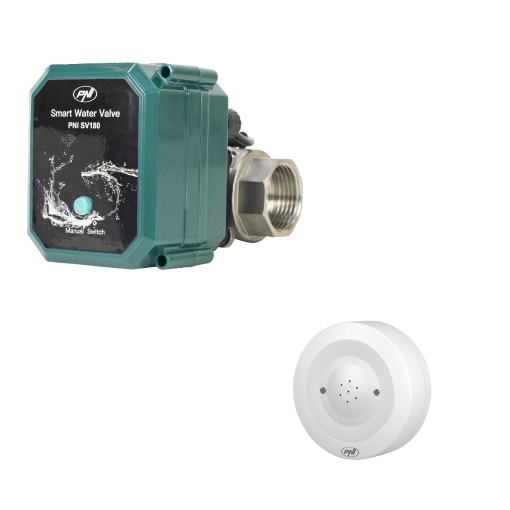 Kit anti-inundatie Valva inteligenta pentru apa PNI SV180 conectivitate Wi-Fi + Detector inundatie inteligent PNI Safe House HS527 - Img 10