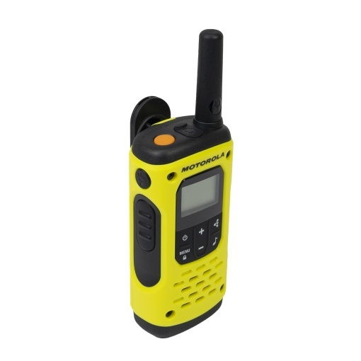 Kit Statie radio PMR portabila Motorola TLKR T92 H2O 8 canale PMR, Roger Beep, VOX, IP67, galben, set 6 bucati - Img 2
