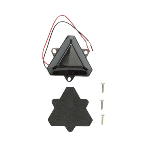 Lampa laterala LED triunghiulara 12-24V, galben fumuriu, 18 LED-uri 68x60mm Breckner Germany - Img 5