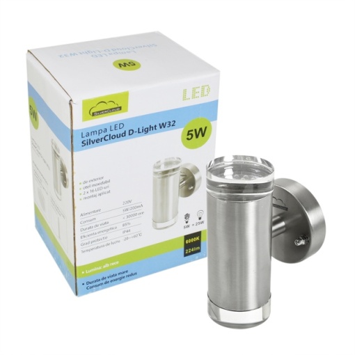 Lampa LED SilverCloud D-Light W32 de exterior din otel inoxidabil - Img 7