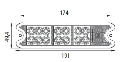 Lampa led stivuitor 19x5 cm - Img 2