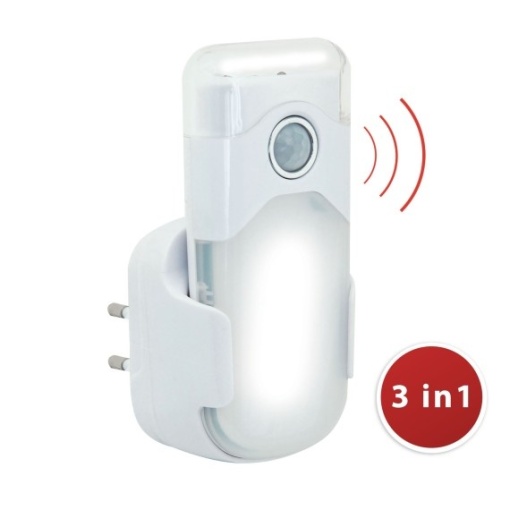 Lampa multifunctionala cu senzor de miscare, lanterna si lumina de urgenta, PRIZA V