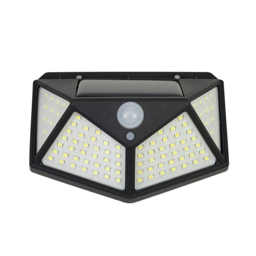 Lampa solara LED PNI GreenHouse WS10, 100 LED-uri, 600 lm, unghi PIR 120 grade, acumulator 1800 mAh, montaj pe perete - Img 4