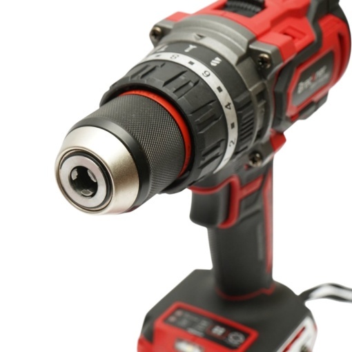 Masina de gaurit si insurubat cu percutie 1000W, 2 acumulatori 21V, 4Ah Li-ion, LED, Brushless, 180Nm, mandrina 13mm, 0-500/2000rpm, maner antivibratie Breckner Germany - Img 12