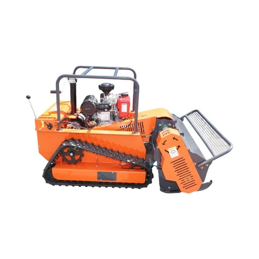 Masina de tuns iarba cu telecomanda pe senile, motor diesel 12.5CP, 499cc, latime de taiere 1200mm THOR - Img 5