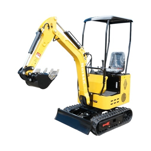 Mini excavator 1T pe senile cu semicabina, motor diesel 10CP, 499cc, adancime sapare 1600mm, 2 cupe incluse 390/960mm - Img 2
